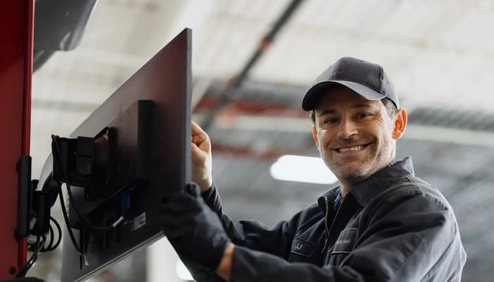 Miles4Less certified technician ready for dispatch